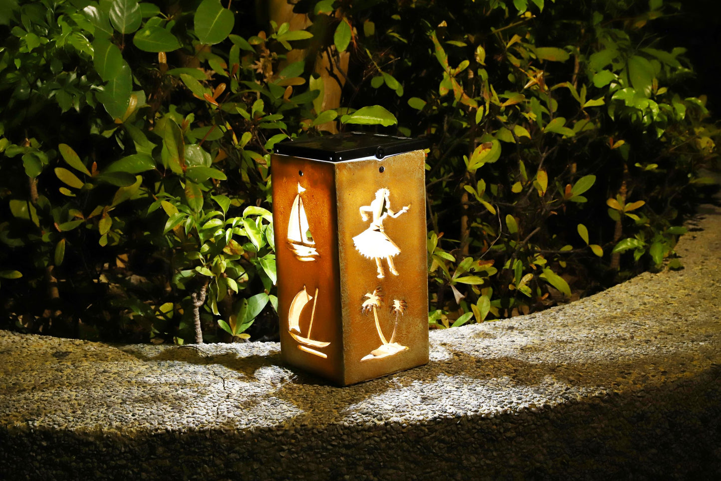 Solar Decorative Portable Lantern - Tropical