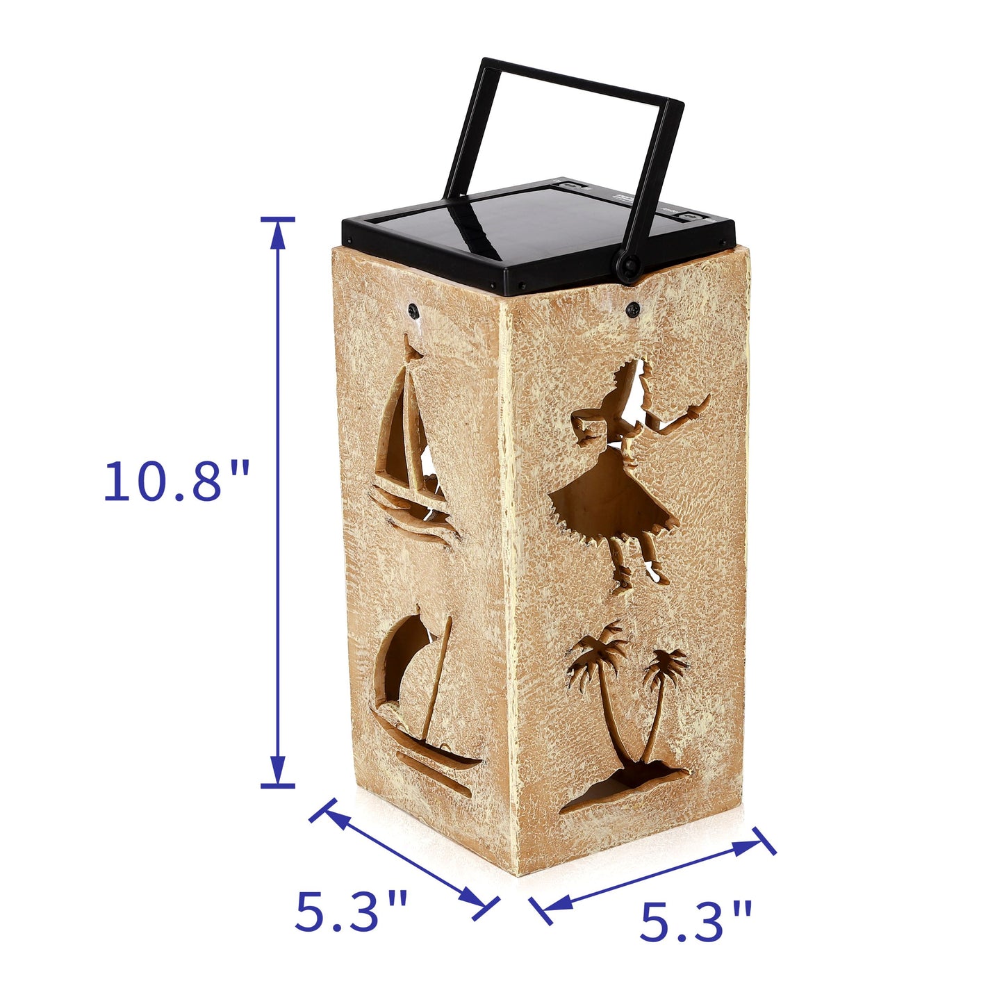 Solar Decorative Portable Lantern - Tropical