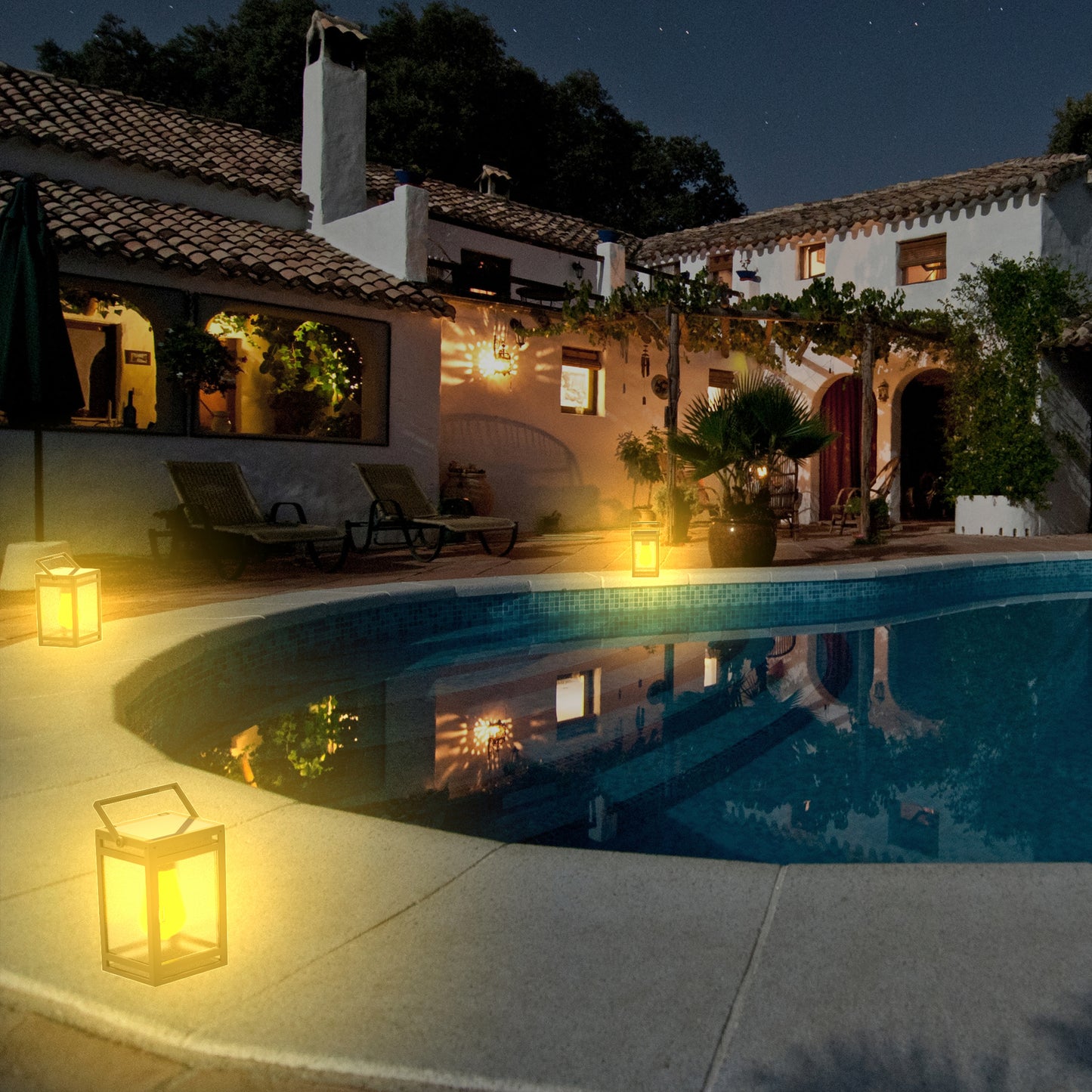 Solar Portable Lantern with Light Bulb (Dual Lighting Modes)