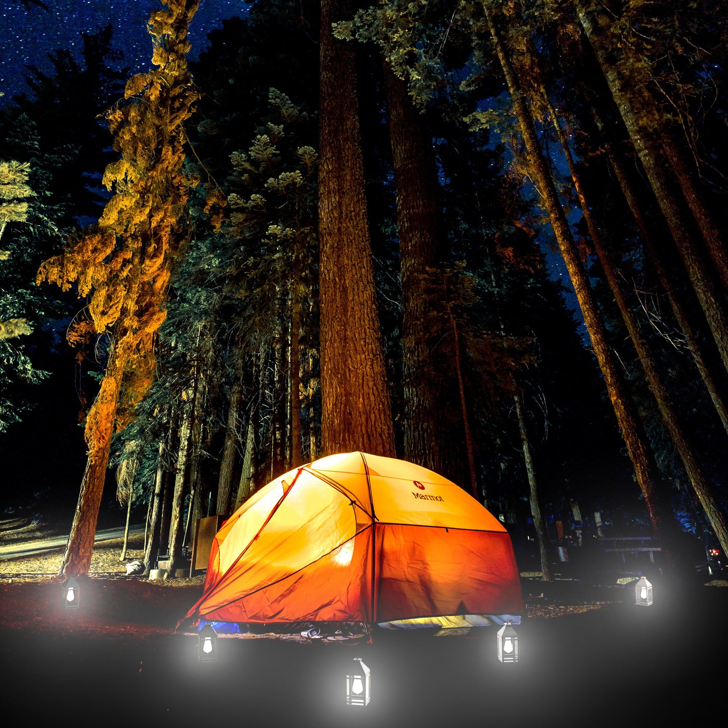 Solar Portable with Hanging Hook (Dual Lighting Modes)