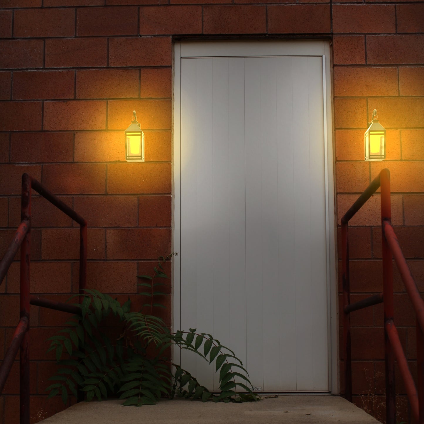 Solar Portable Hanging Lantern with Wall Mount (Flame Effect)