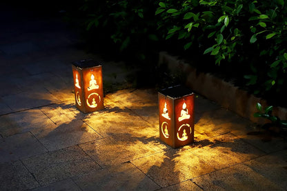 Solar Decorative Portable Lantern - Buddha