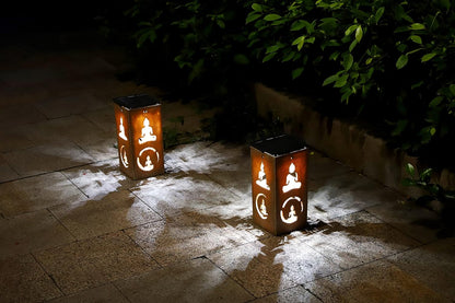 Solar Decorative Portable Lantern - Buddha