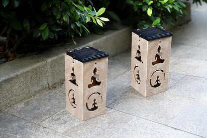 Solar Decorative Portable Lantern - Buddha