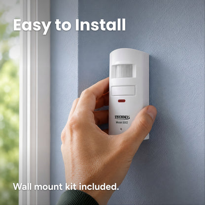 Techko Wall Motion Sensing Security Alarm with Remote Control