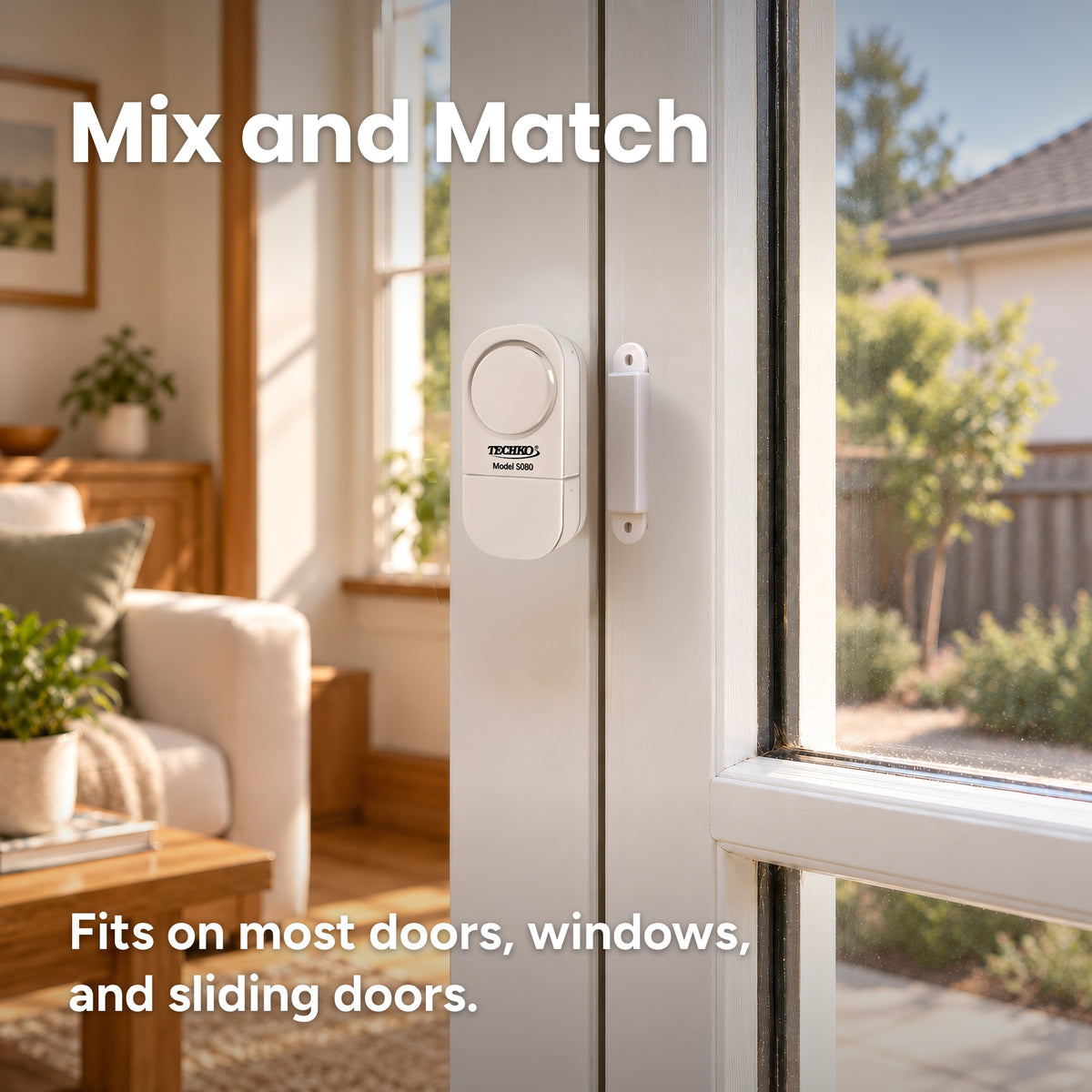 Techko Safety Entry S080 Magnetic Sensor Security Alarm