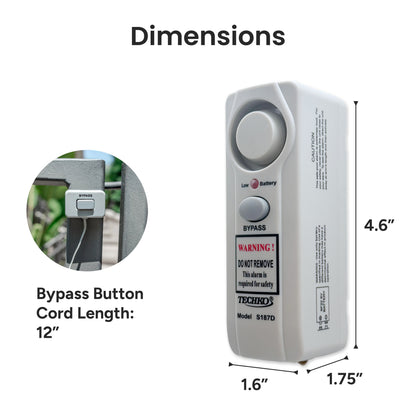 Safe Pool Alarm for Gates, Doors, Windows, and Sliding Doors