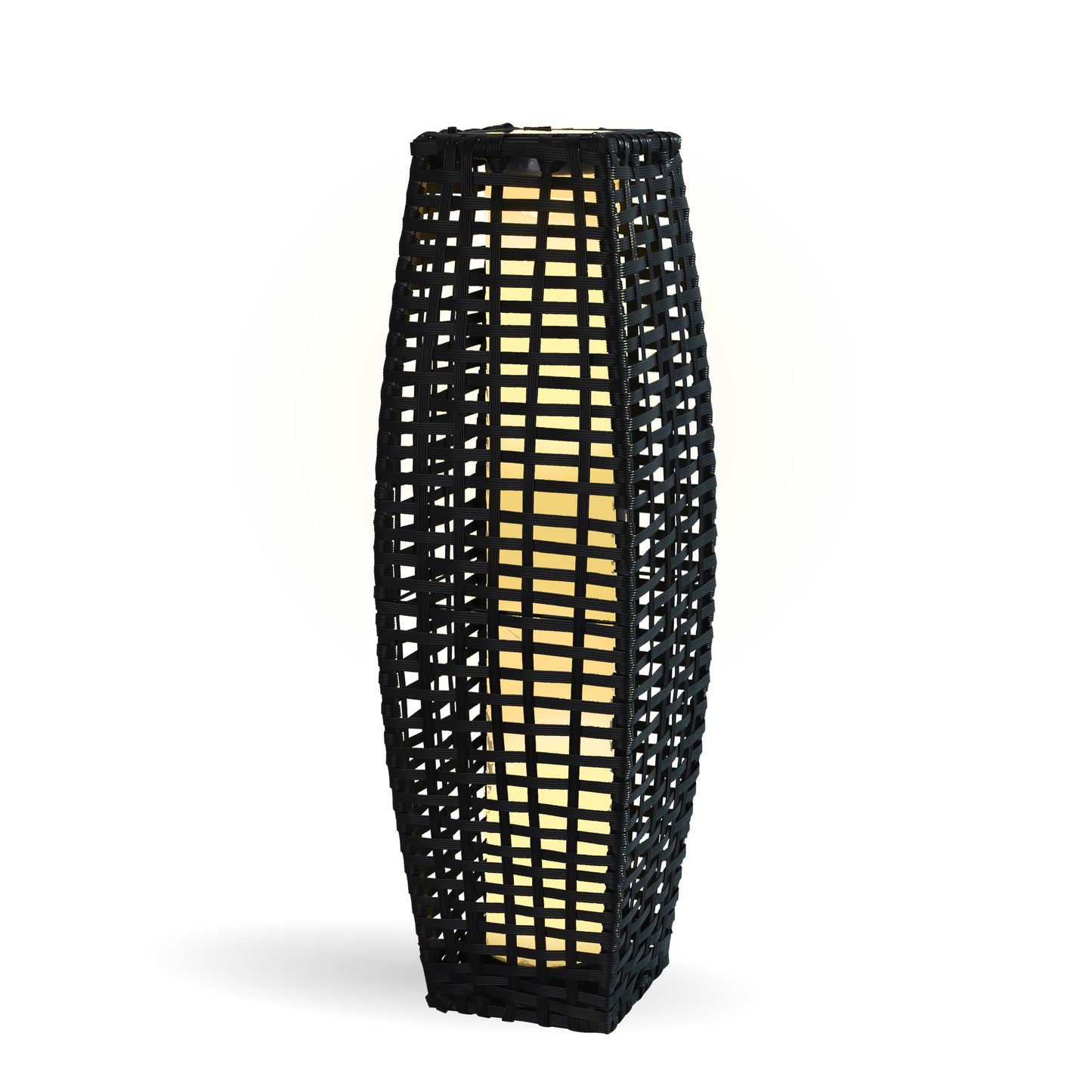 Outdoor Hikari Bamboo-Style Solar Floor Lamp