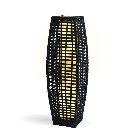 Outdoor Hikari Bamboo-Style Solar Floor Lamp