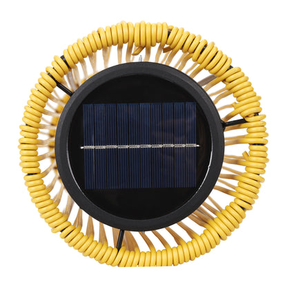 Indoor Outdoor Solar Takumi Bamboo-Style Floor Lamp