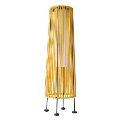 Indoor Outdoor Solar Takumi Bamboo-Style Floor Lamp
