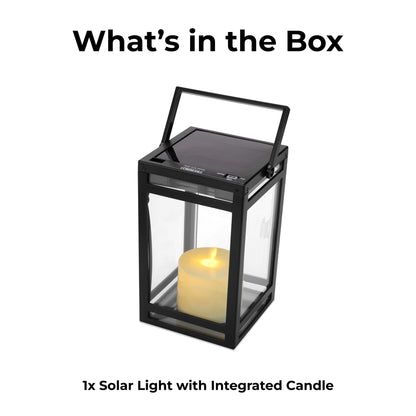 Solar Modern Candle Lantern with Handle