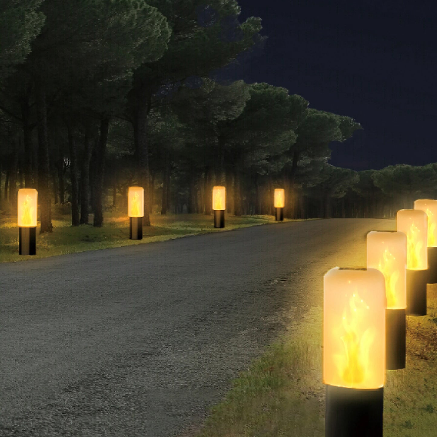 Solar Pathway Light (Flame Effect)