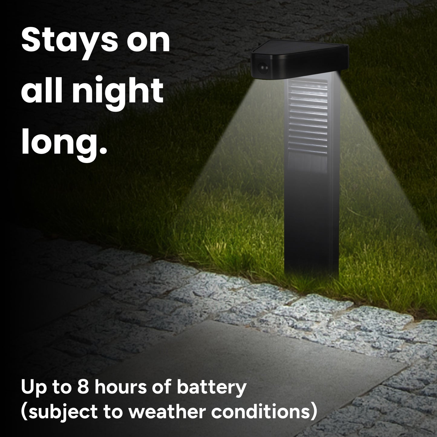 Techko Outdoor Triangle Solar Pathlight with Motion Sensor