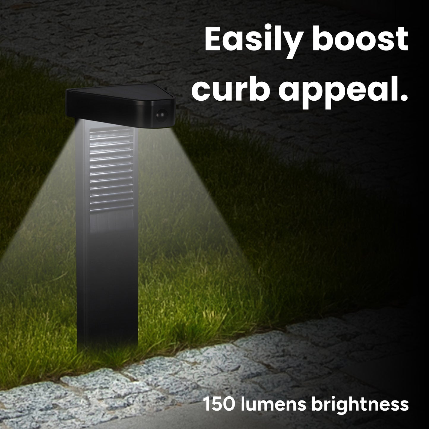 Techko Outdoor Triangle Solar Pathlight with Motion Sensor