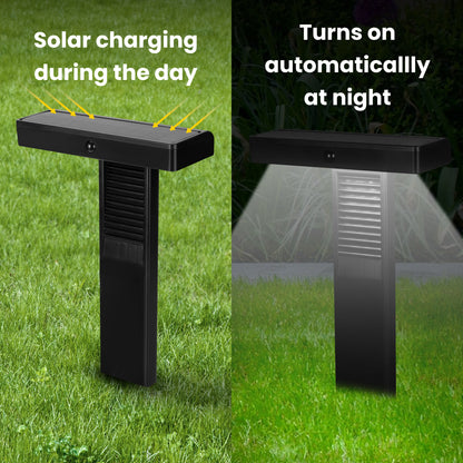 Techko Outdoor T-Shaped Solar Pathlight with Motion Sensor