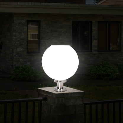 Solar Sphere Pillar Light with Remote