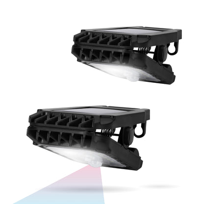 Outdoor Compact Solar Clip-Anywhere Light with Motion Sensor (2-Pack)