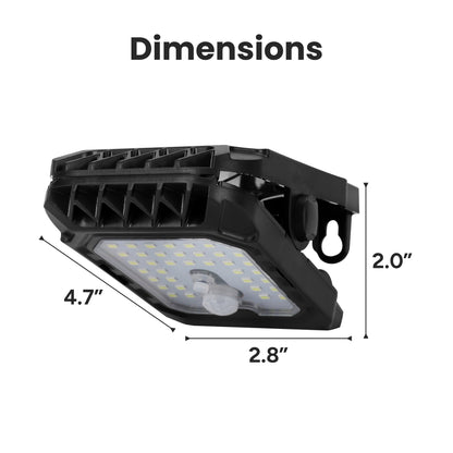 Outdoor Compact Solar Clip-Anywhere Light with Motion Sensor (2-Pack)