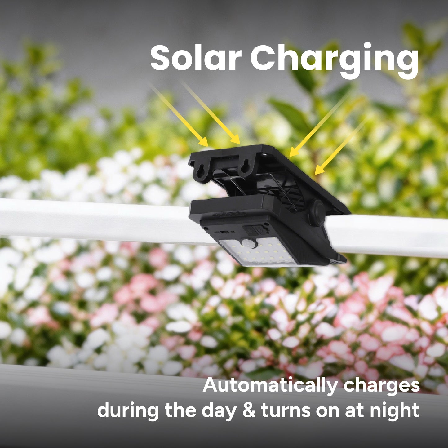 Outdoor Solar Large Clip-Anywhere Light with Motion Sensor (2-pack)
