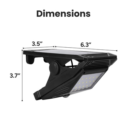 Outdoor Solar Large Clip-Anywhere Light with Motion Sensor (2-pack)