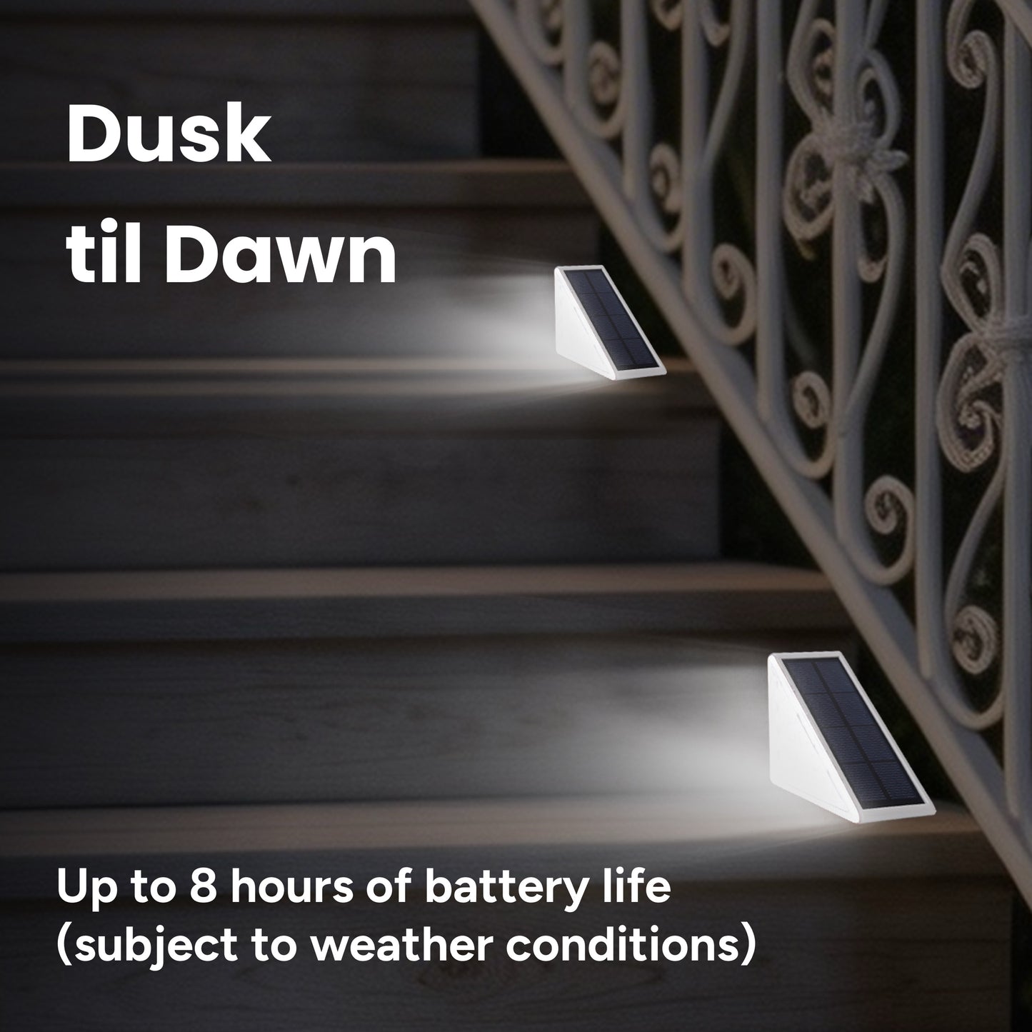 Outdoor Solar Compact Step Light (2-pack)