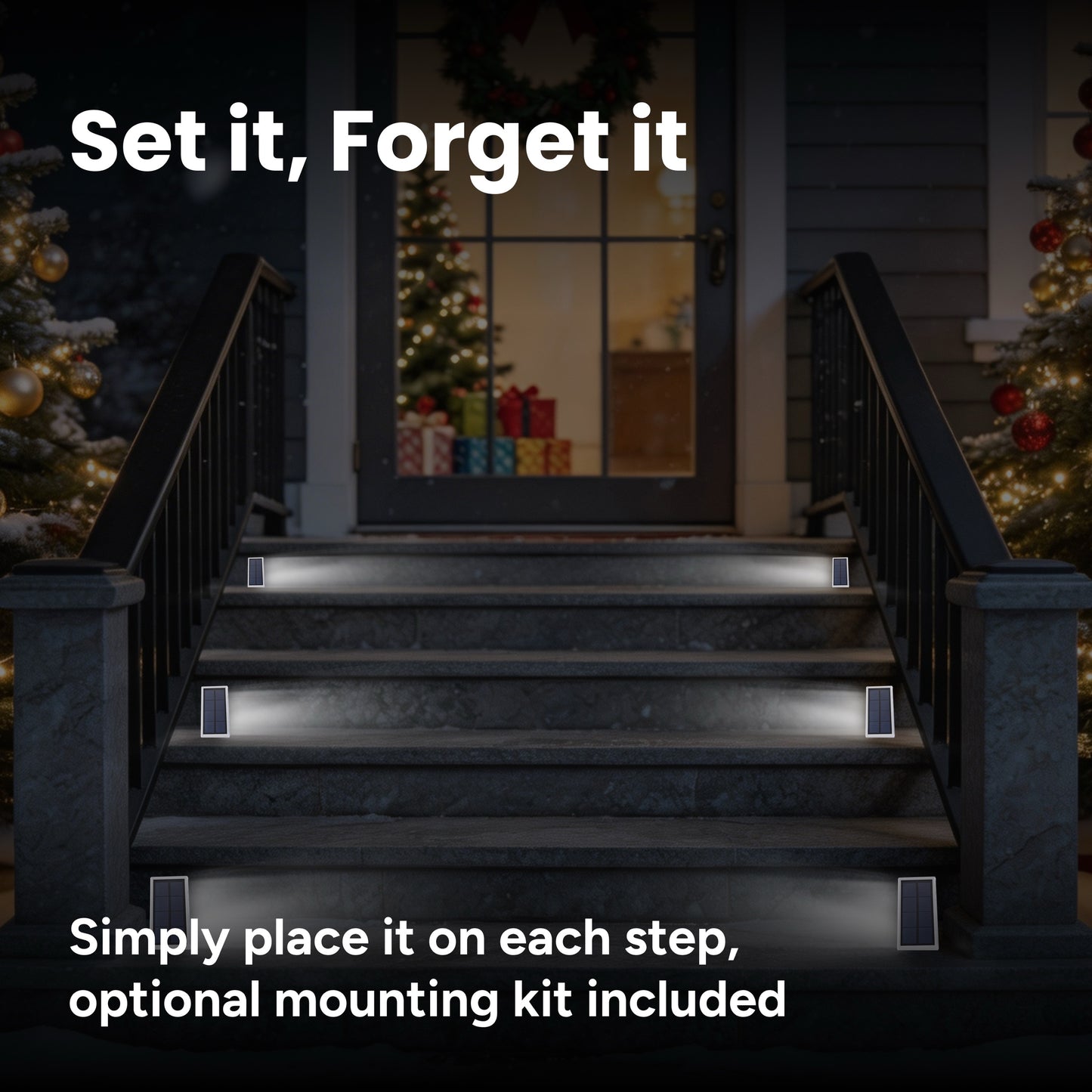 Outdoor Solar Compact Step Light (2-pack)
