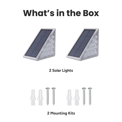 Outdoor Solar Compact Step Light (2-pack)