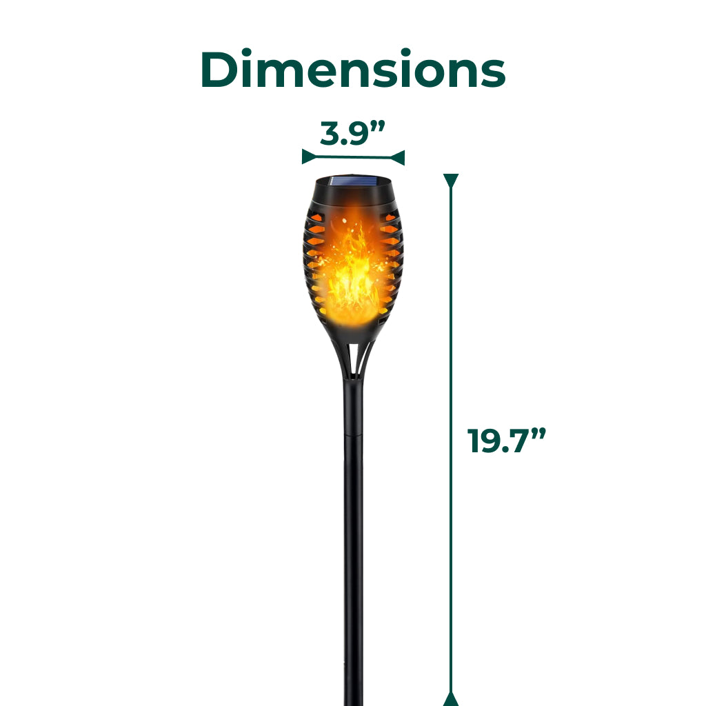 Solar Flame Torch Lights (4-pack)