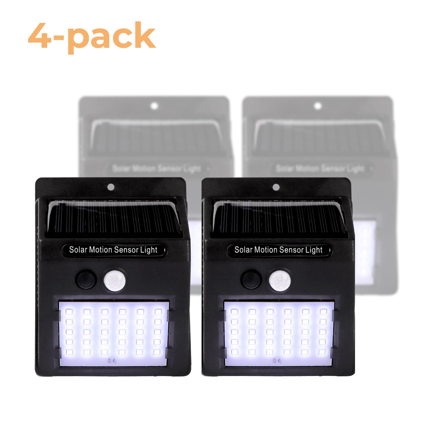 Solar Security Wall Lights with Motion Sensor – Small (4-pack)