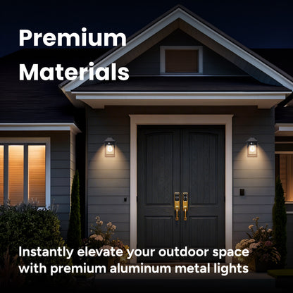 Outdoor Solar Pagoda Aluminum Motion Sensor Wall Sconce with Motion Sensor & Carbon Trim