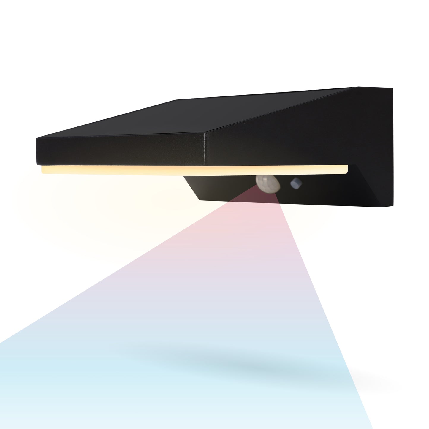 Outdoor Solar Aluminum Wall and Fence Light with Motion Sensor