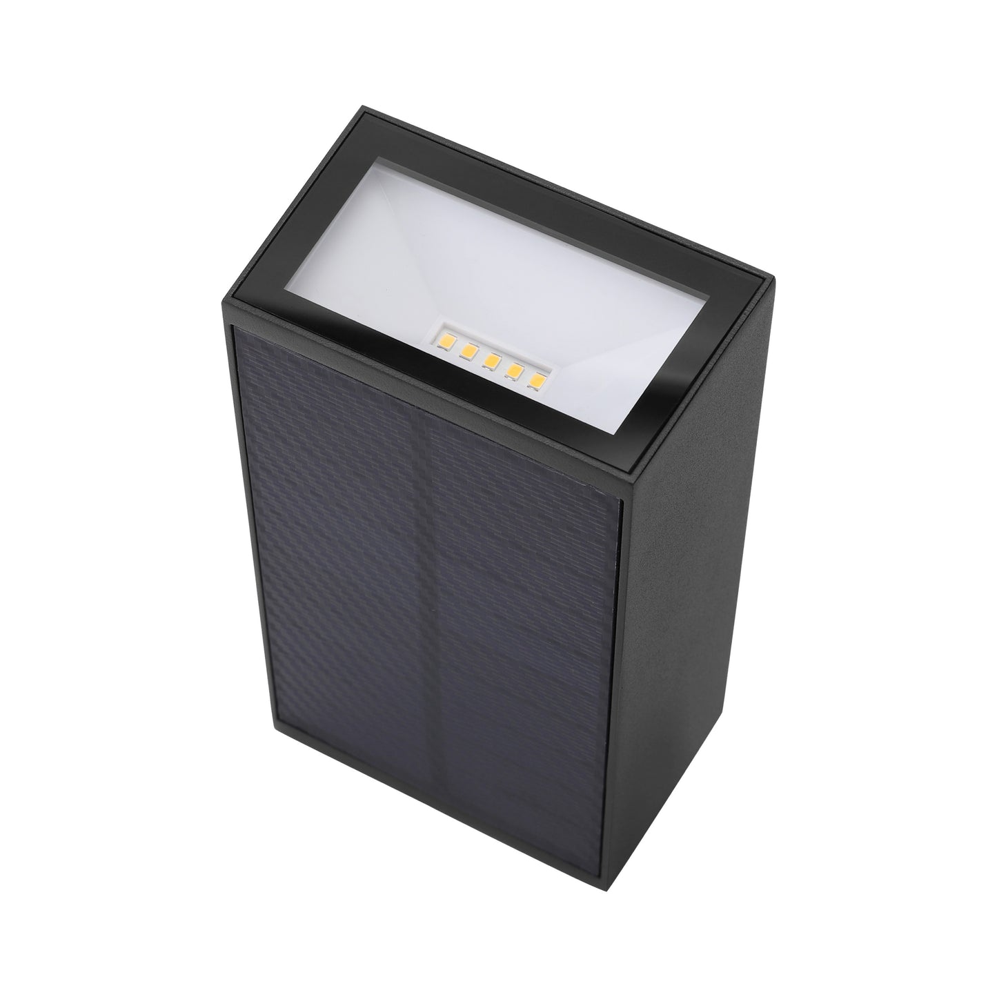 Outdoor Solar Aluminum Wall and Fence Light with Dual-Direction LED