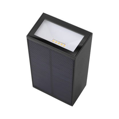 Outdoor Solar Aluminum Wall and Fence Light with Dual-Direction LED