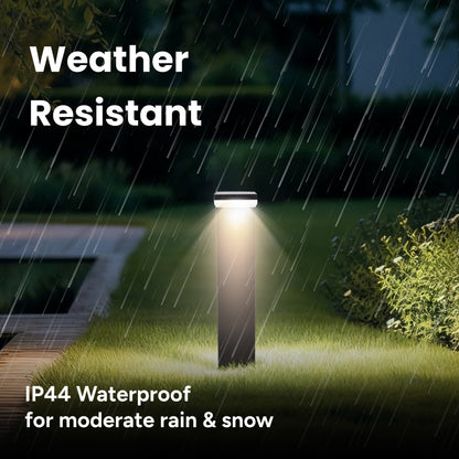 Outdoor Solar Aluminum L-Shaped Pathway Light with Motion Sensor