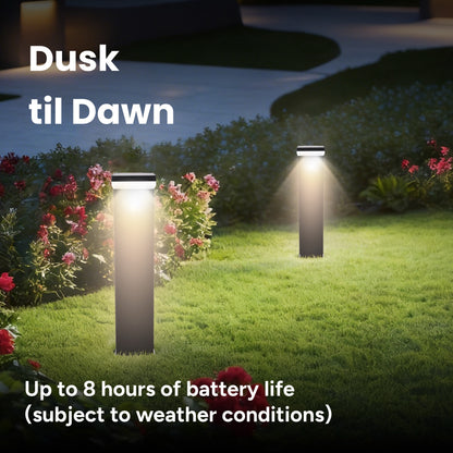 Outdoor Solar Aluminum L-Shaped Pathway Light with Motion Sensor