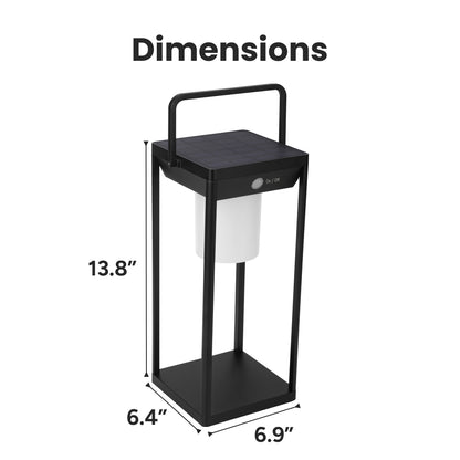 Solar Premium Large Metal LED Core Lantern w/ USB Charging