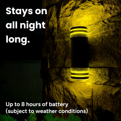 Solar Cylinder Wall Light (Dual Direction)