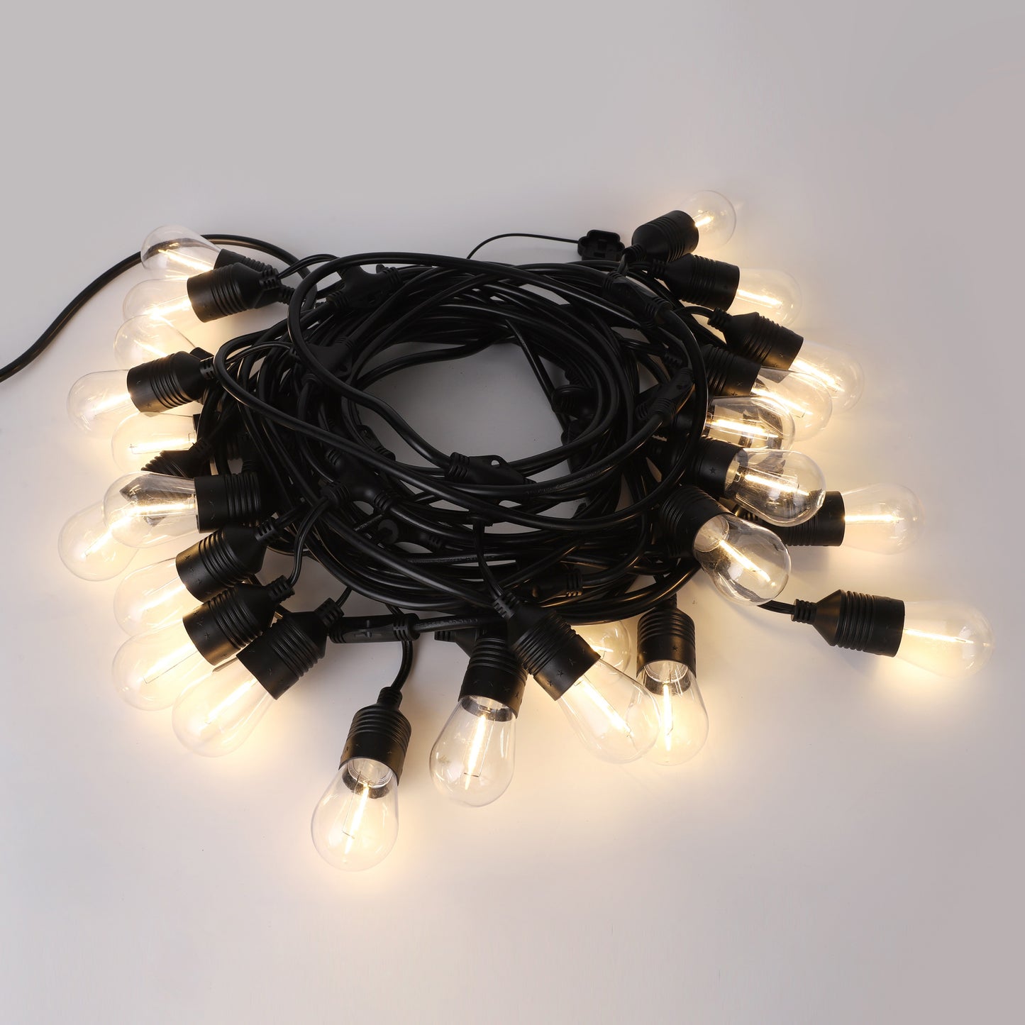 Outdoor Patio 24-Bulb LED String Lights - 48ft