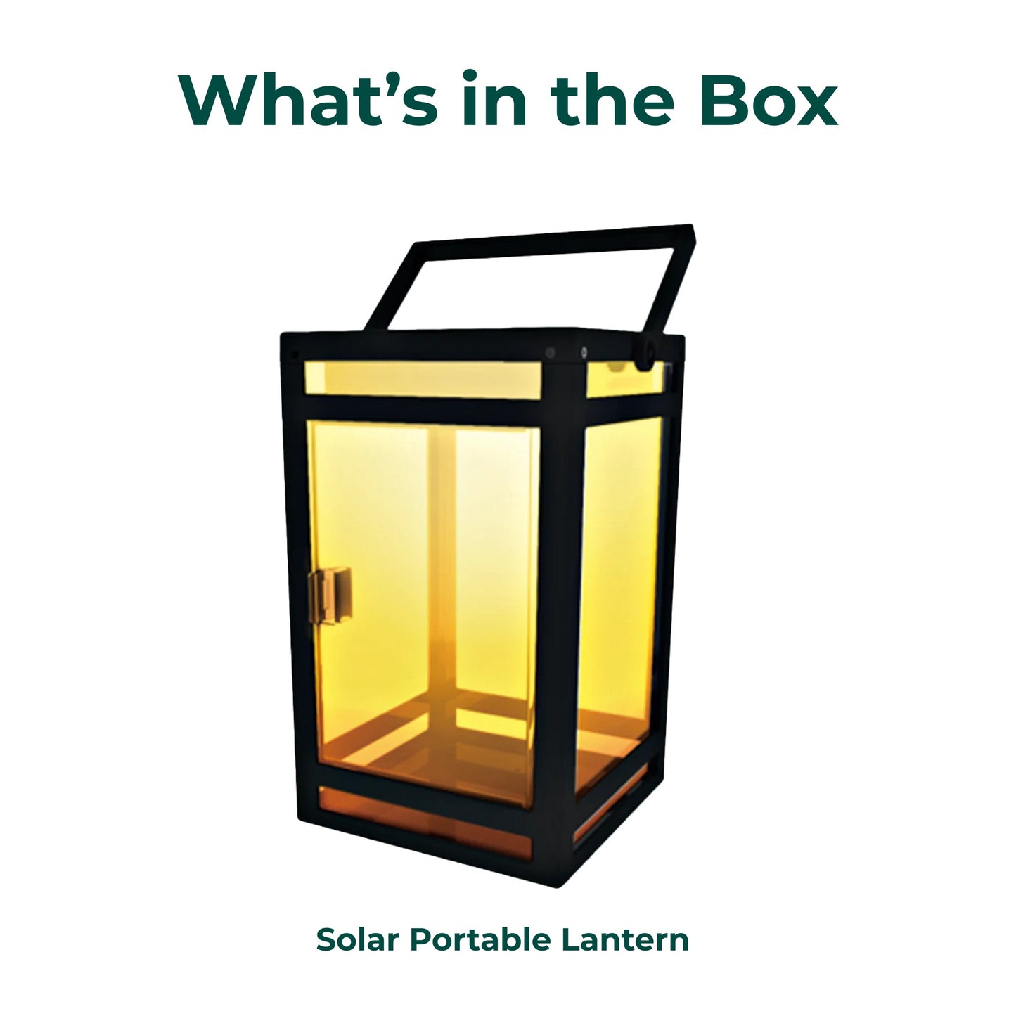 Portable Solar Lantern (Clear Panel)