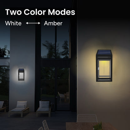 Solar Wall Lantern Model (Clear Panel)