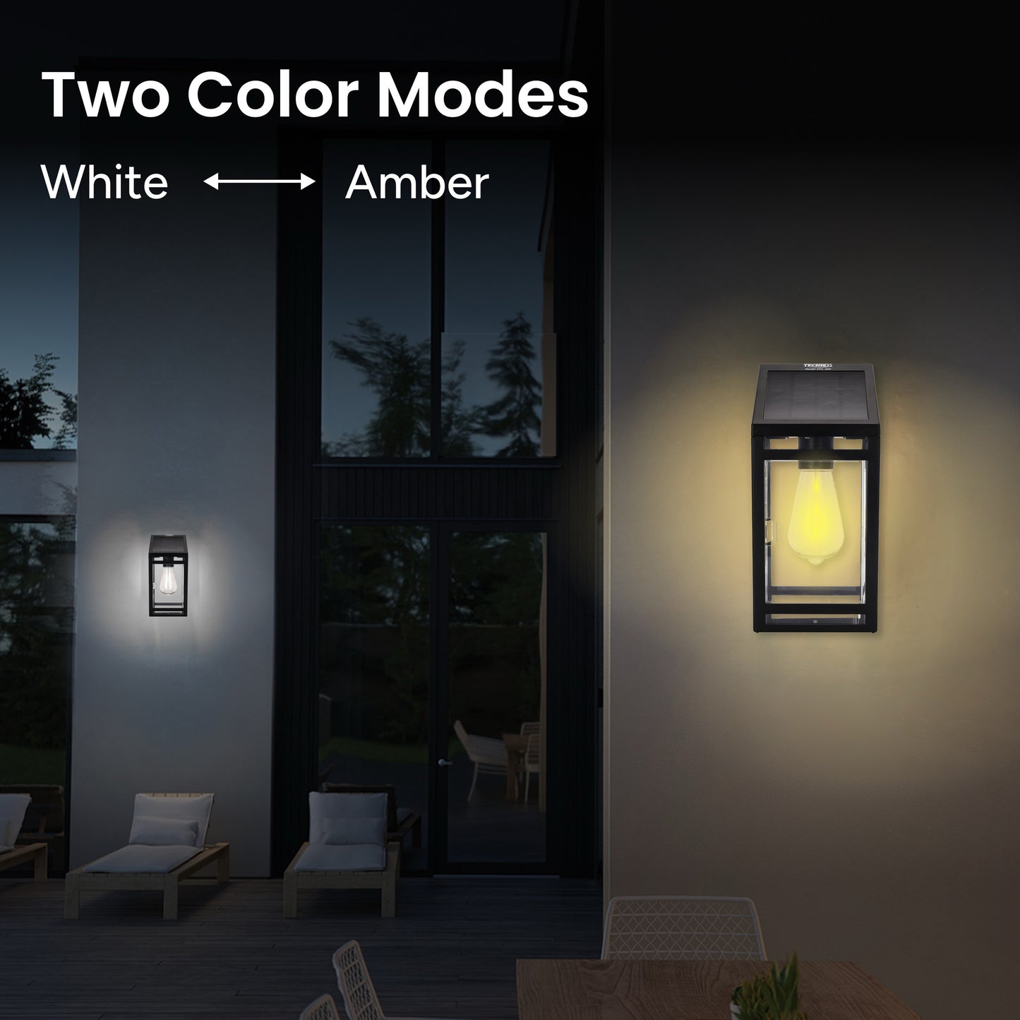 Solar Wall Lantern (Dual Lighting Modes)