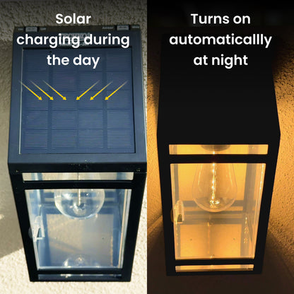 Solar Wall Lantern (Dual Lighting Modes)
