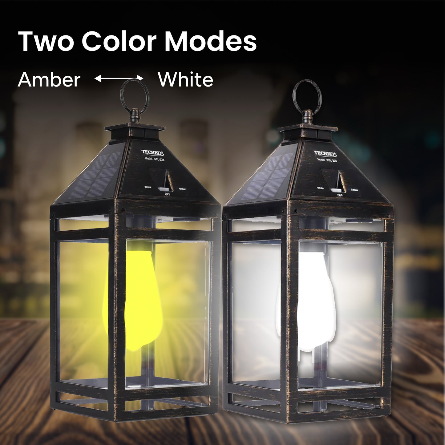 Solar Portable with Hanging Hook (Dual Lighting Modes)