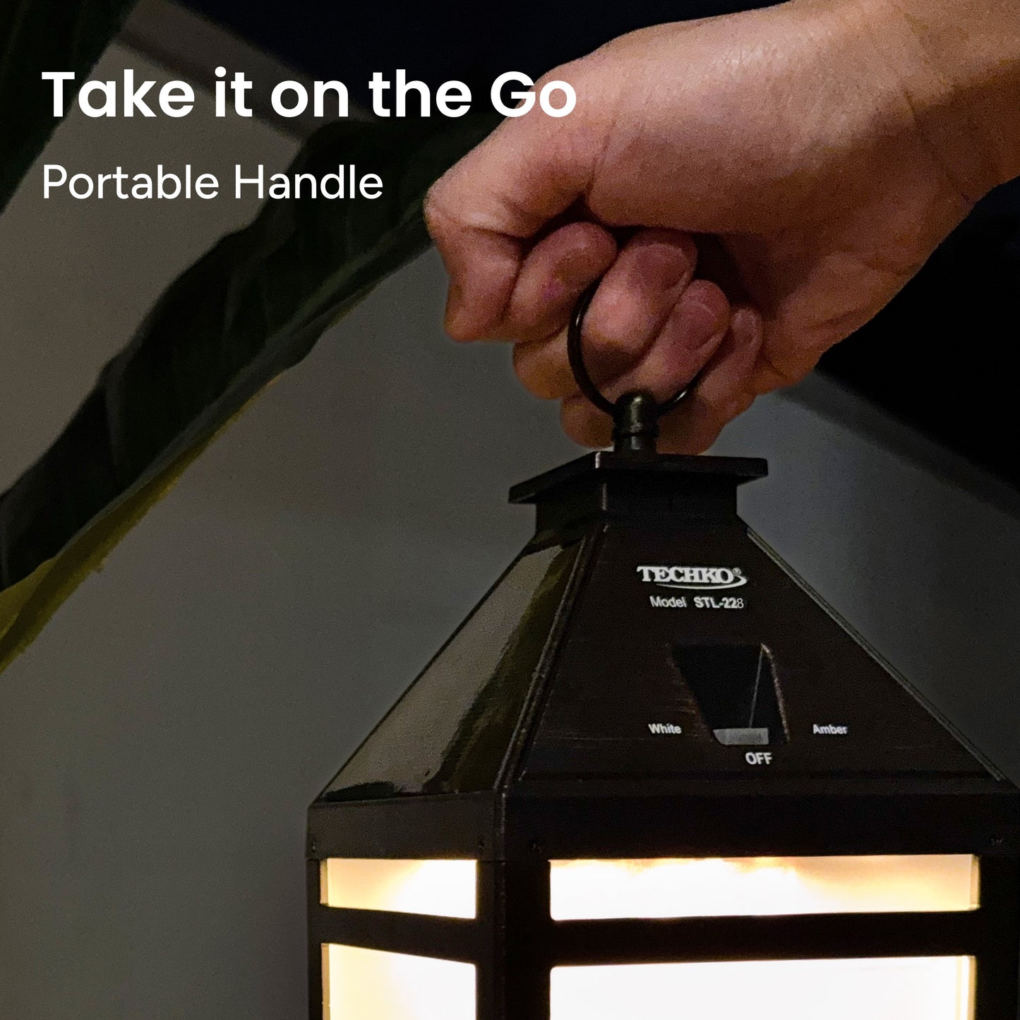 Solar Portable with Hanging Hook (Dual Lighting Modes)