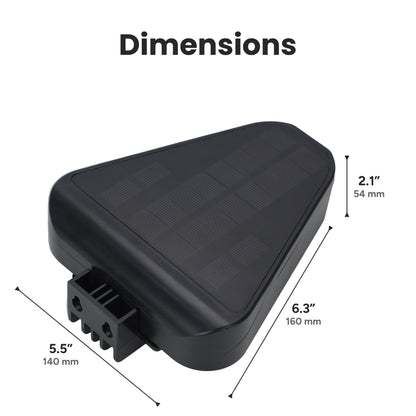 Techko Solar Motion Triangular Lamphead Downlight Wall Light