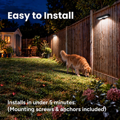 Techko Solar Motion Long Lamphead Downlight Wall Light