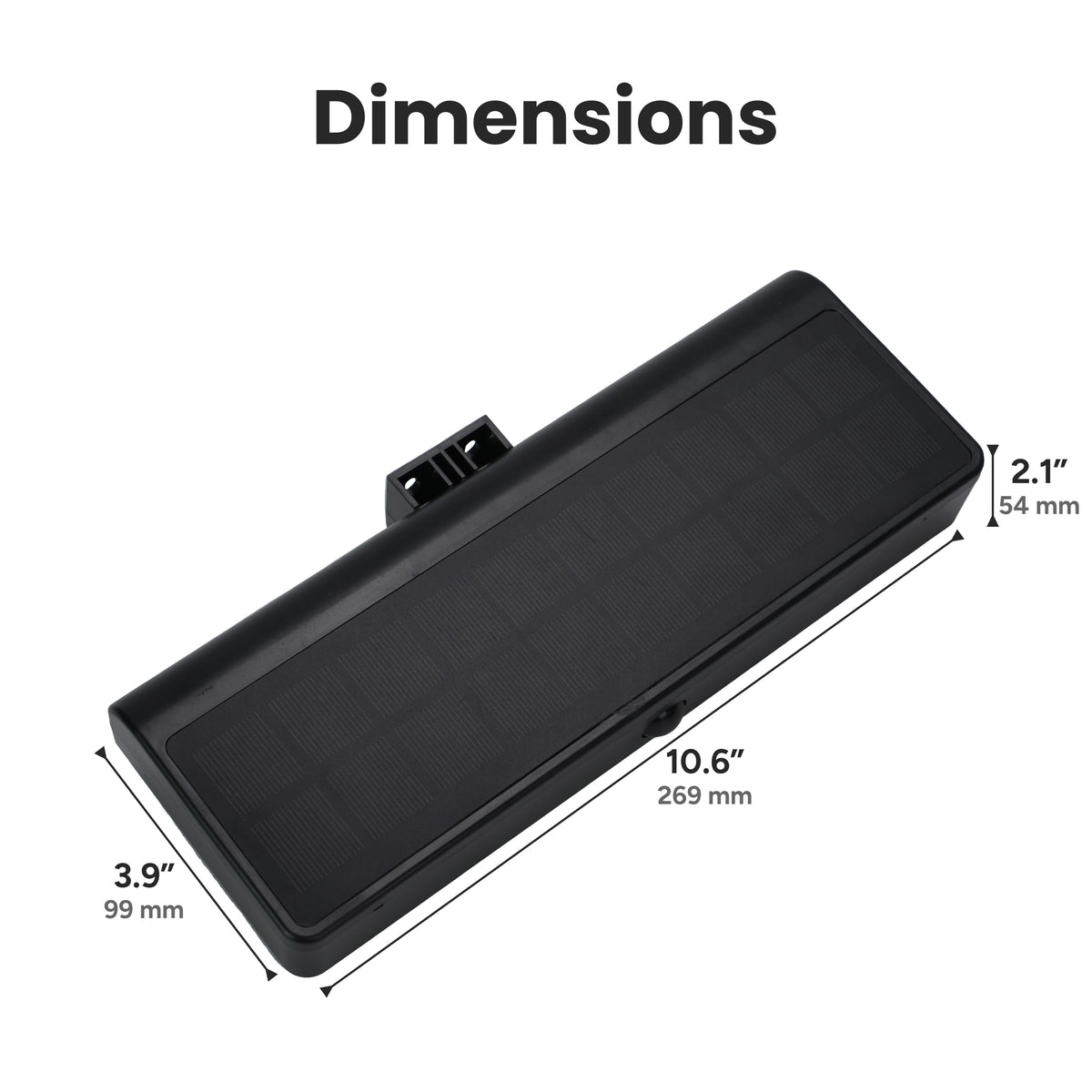Techko Solar Motion Long Lamphead Downlight Wall Light