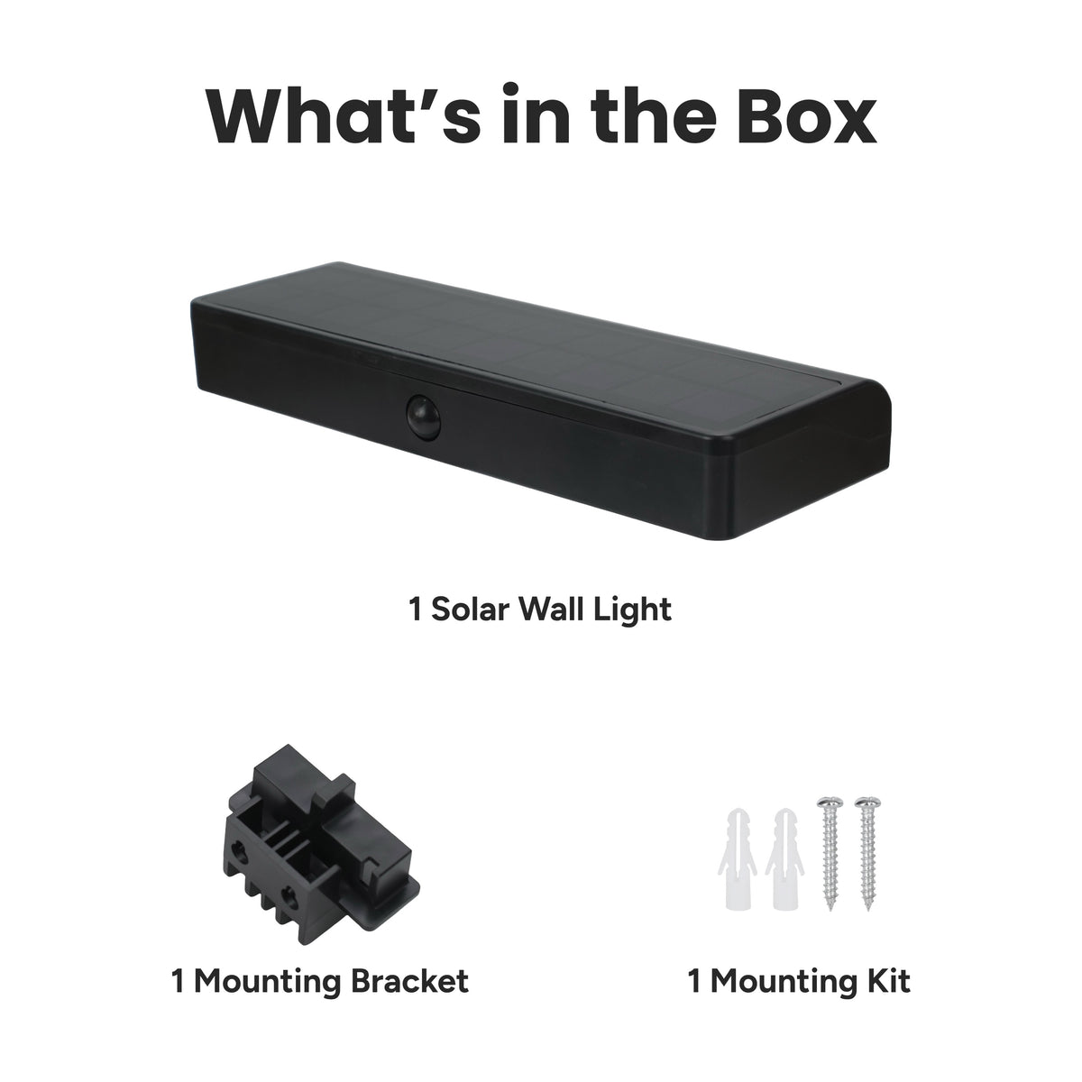 Techko Solar Motion Long Lamphead Downlight Wall Light