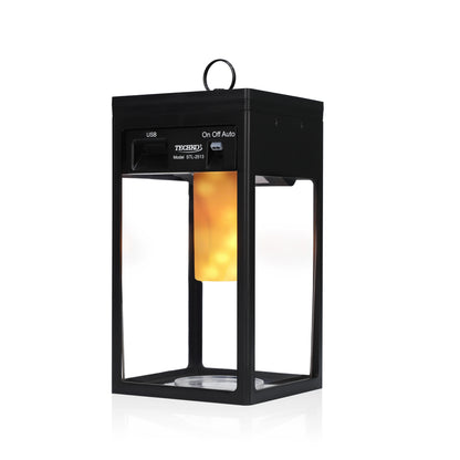 Solar Portable Lantern with Flame Effect